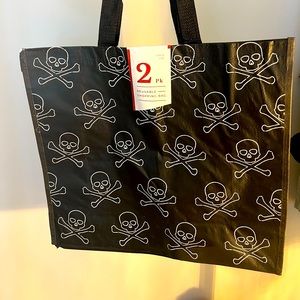 2 Pack Oversized Reusable Shopping Bags